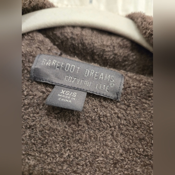 Barefoot Dreams Cozy Chic Lite toupe open cardigan with pockets | s/xs - Picture 3 of 7